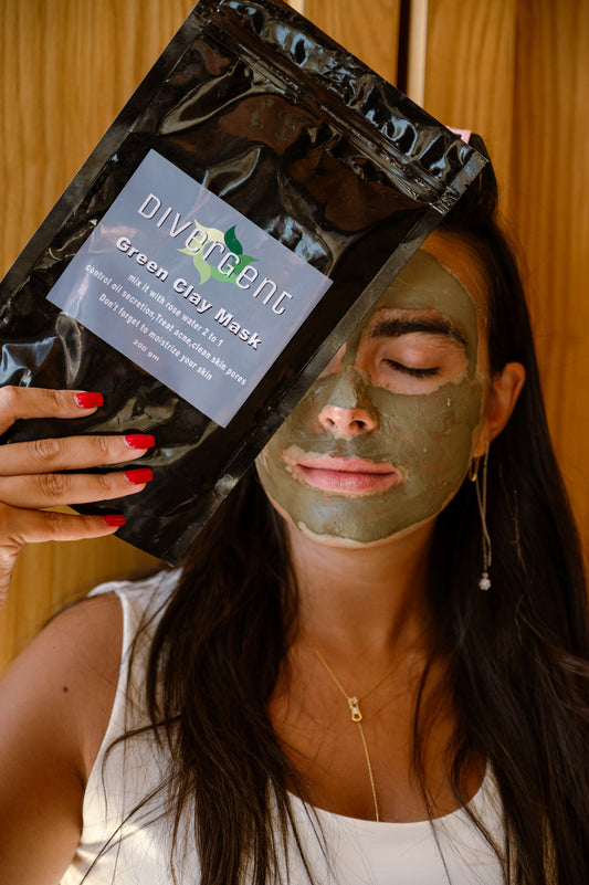 Green clay mask