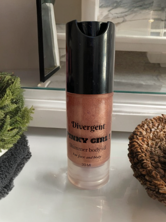 Pinky girl shimmer oil