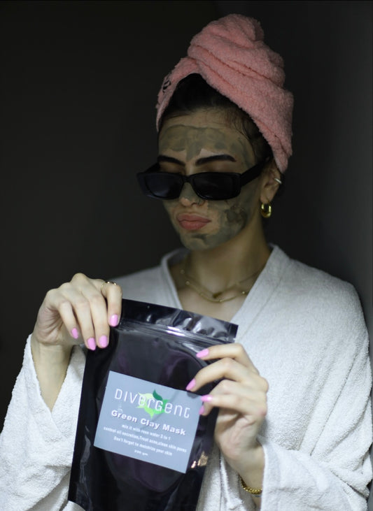 Green clay mask